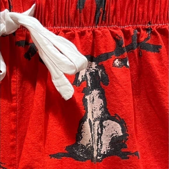 Sant & Abel X Donald Robertson Red Christmas Pajama Shorts Sz XS - Picture 3 of 6